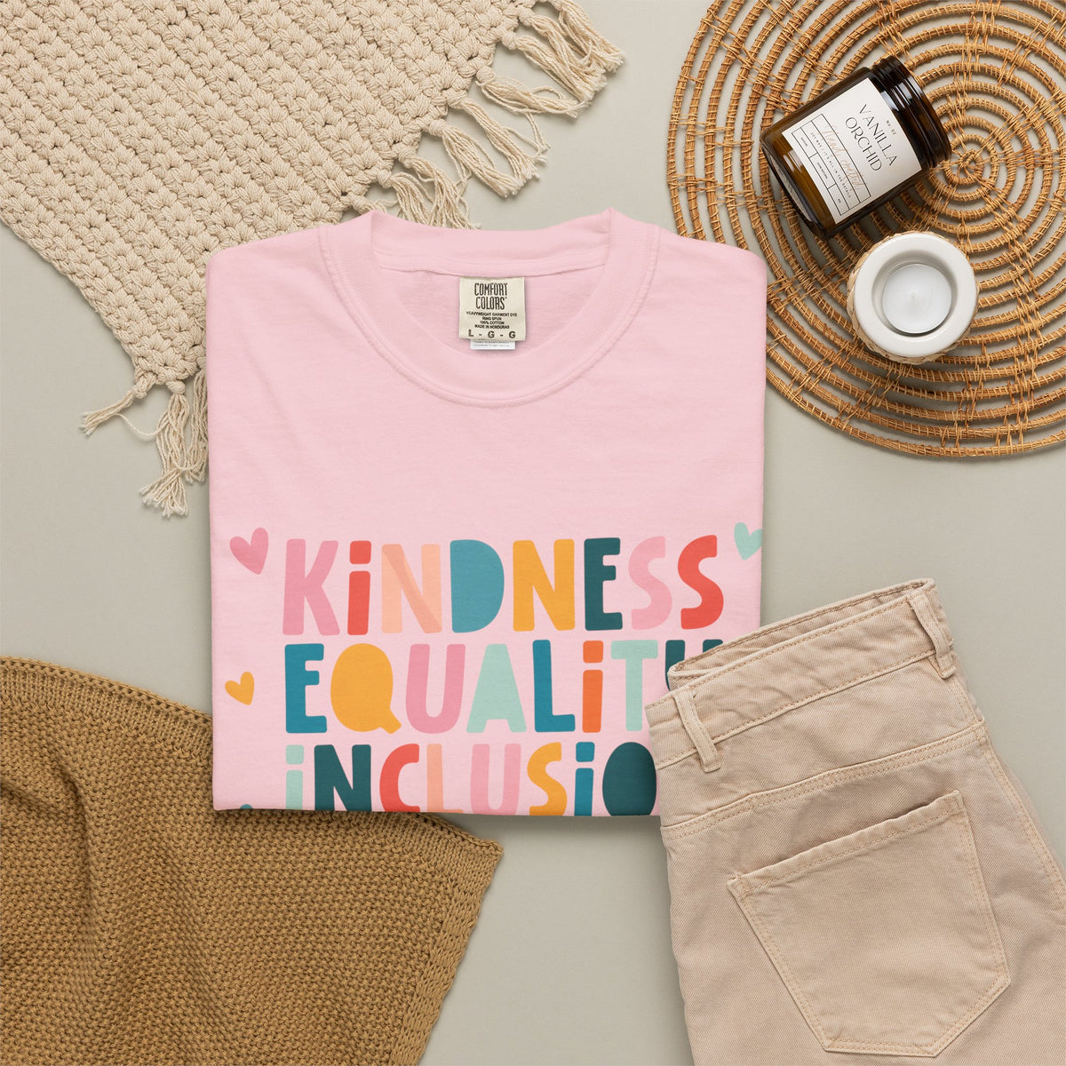 Kindness Equality Inclusion Diversity Love Comfort Colors T-Shirt