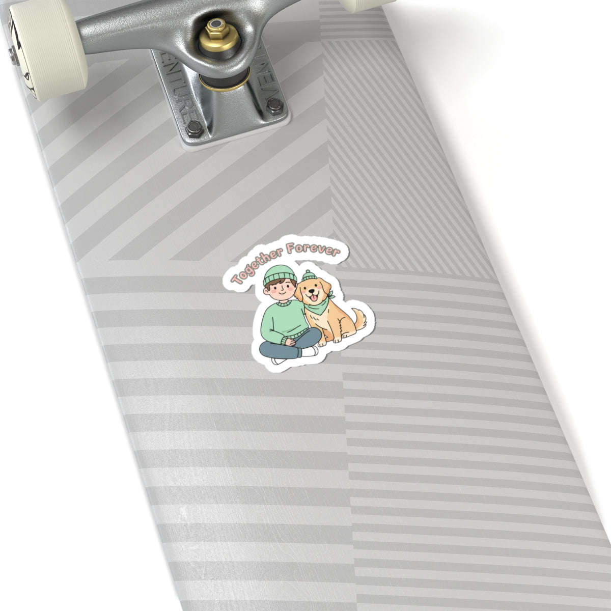 Together Forever Paw Print Kiss-Cut Sticker | Pet Owner Matching