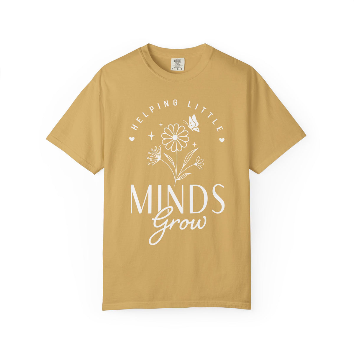 Minds Grow Floral Quote T-Shirt, Helping Little Minds Grow