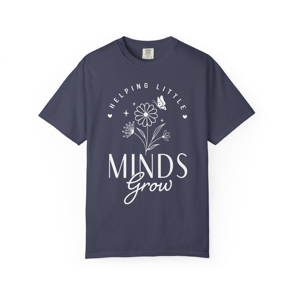 Minds Grow Floral Quote T-Shirt, Helping Little Minds Grow
