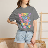 Comfort Colors Happy to See Your Face Teacher Shirt – Pastel Classroom Tee – Kindergarten Teacher T-Shirt – Cute Back to School Shirt – Elementary Teacher Gift