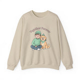 Together Forever Crewneck Sweatshirt | Pet Owner Matching, Paw Print Design