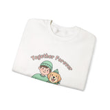 Together Forever Crewneck Sweatshirt | Pet Owner Matching, Paw Print Design