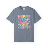 Comfort Colors Happy to See Your Face Teacher Shirt – Pastel Classroom Tee – Kindergarten Teacher T-Shirt – Cute Back to School Shirt – Elementary Teacher Gift
