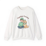 Together Forever Crewneck Sweatshirt | Pet Owner Matching, Paw Print Design
