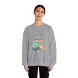 Together Forever Crewneck Sweatshirt | Pet Owner Matching, Paw Print Design