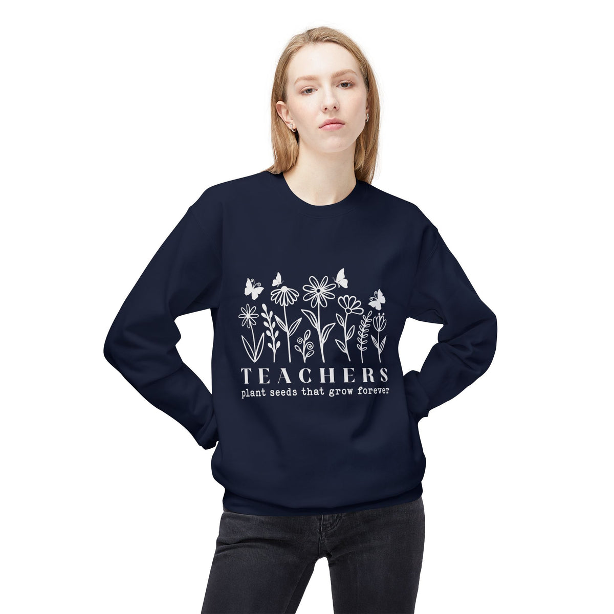 Teachers Plant Seeds Floral Sweatshirt