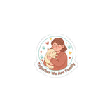 Together We Are Family Kiss-Cut Stickers | Pet Owner Matching, Paw Print Design