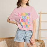Comfort Colors Happy to See Your Face Teacher Shirt – Pastel Classroom Tee – Kindergarten Teacher T-Shirt – Cute Back to School Shirt – Elementary Teacher Gift