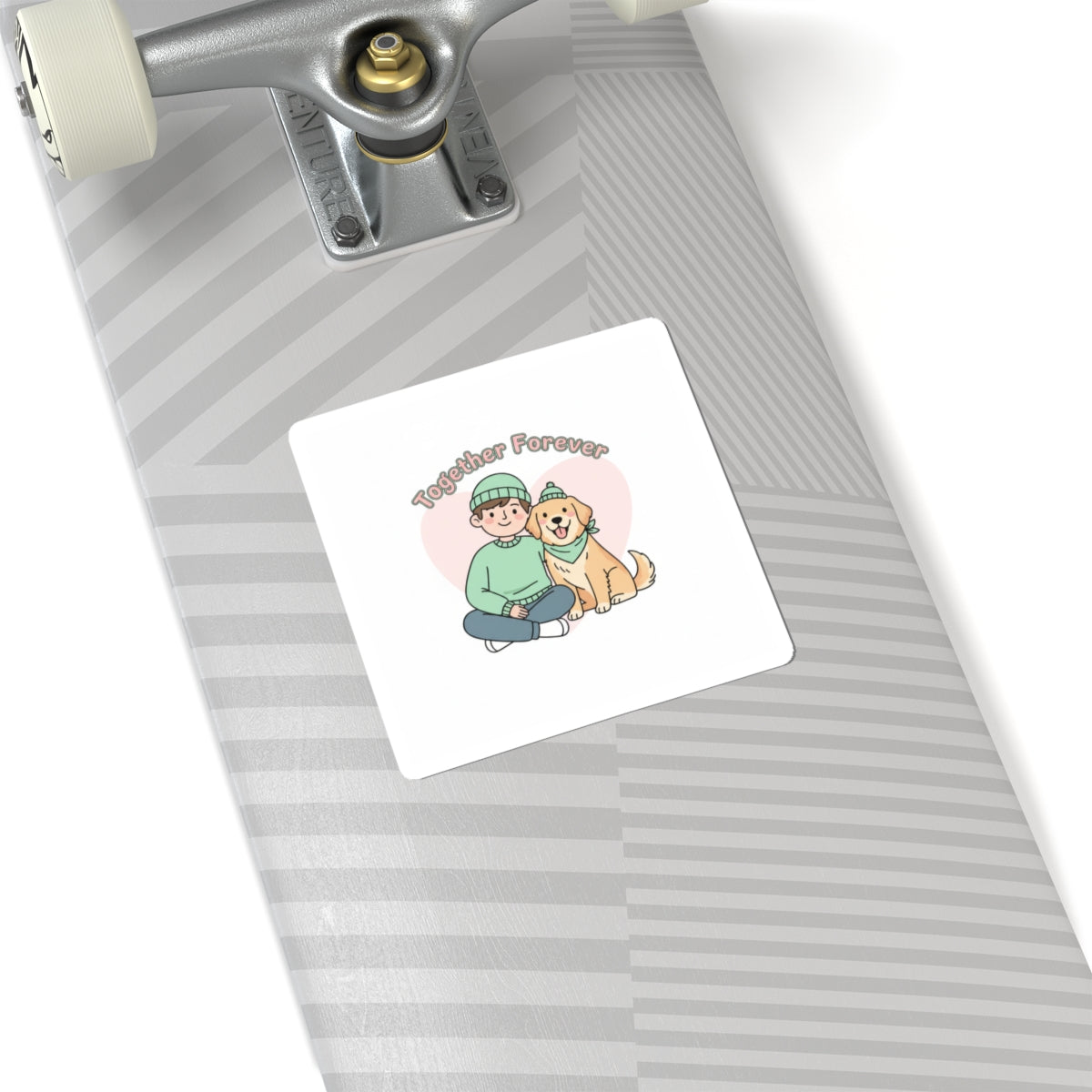 Together Forever Paw Print Sticker | Kiss-Cut, Matching Pet Owner Design