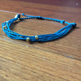 Whispering Threads Bracelet with metal beads