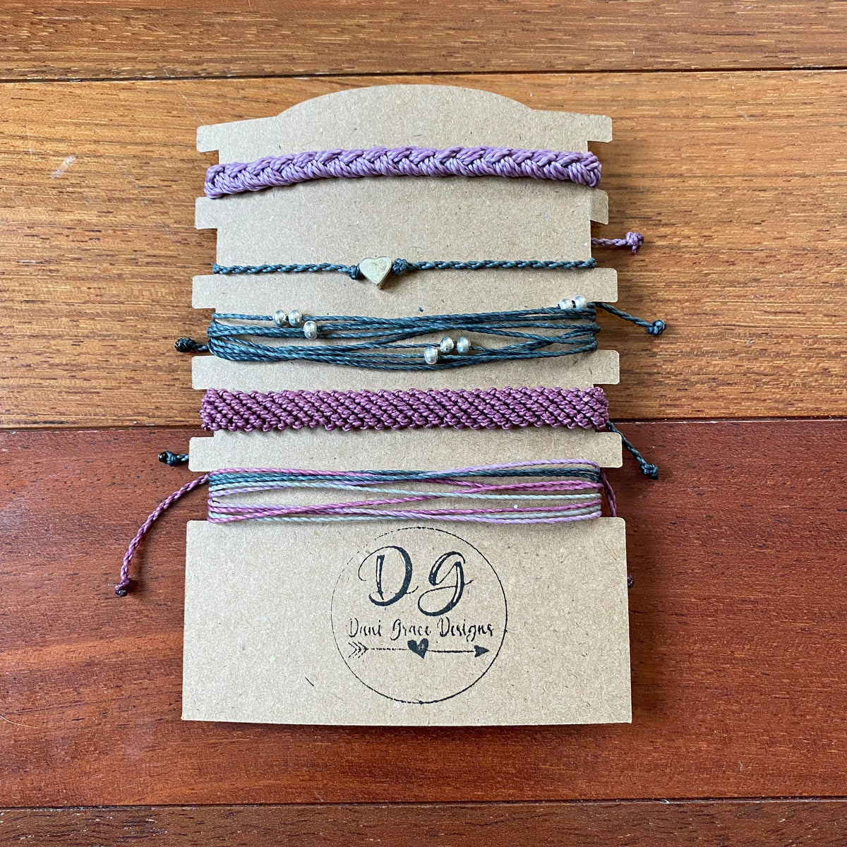 Mauves and Gray Tones Bracelet Pack